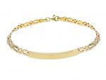 Bracciale in oro giallo e oro bianco k9 (code S248608)