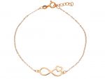 Bracciale in oro rosa k9 Infinito (code S249356)