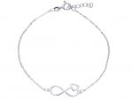 Bracciale in oro bianco k9 Infinito (code S249362)