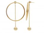 Golden earrings 14k (code S242448)