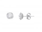 White gold  earrings 14k  (code S244031)