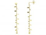 White gold earrings 14k (code S246126)