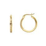 Χρυσά σκουλαρίκια κρίκοι με ζιργκόν κ14 (code S169883)