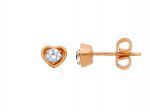 Rose gold earrings 18k with diamonds (code S217553)