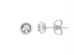 White gold earrings 18k with diamonds (code S217554)