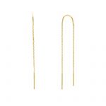 Yellow gold earrings k14  (code S234560)