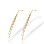 Yellow gold drop earrings 14k (code. S237053)