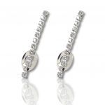 White gold drop earrings 14k (code M2488)