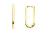 Golden hoop earrings 14k (code S254069)