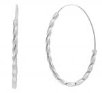 White Gold hoop earrings 14k (code S254387)