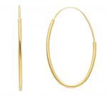 Golden hoop earrings 14k (code S254498)