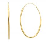 Golden hoop earrings 14k (code S254498)