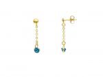 Yellow gold earrings k14 (code S254846)