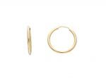 Golden hoop earrings 14k (code S 244018m)