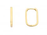 Golden hoop earrings 14k (code S264729)