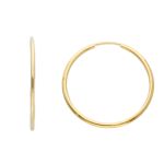 Χρυσά σκουλαρίκια κρίκοι k9 (code S265277)