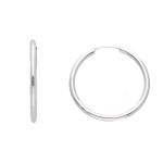 Σκουλαρίκια κρίκοι απο λευκόχρυσο κ9  (code S265283)