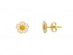 Yellow gold earrings k14 (code S270372)