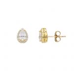 Yellow gold drop earrings 9k (code S279871)