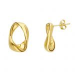 Yellow gold earrings k14  (code S282815)