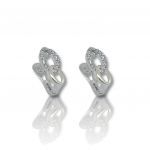 White gold drop earrings 14k (code M2499)