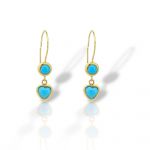 Yellow gold earrings  14k   (code N2812)