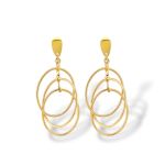 Golden earrings 14k (code S237046)