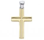 Golden cross k14 with white gold detail  k14 (code S231301)