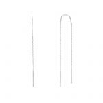 White gold earrings k14  (code S234561)