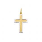 Golden cross k14 with white gold detail  k14 (code S244736)