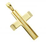 Golden cross with matte details k14 (code S250152)