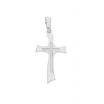 White gold cross k18 (code S273995)