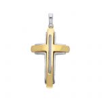 18k Cross with white gold details  (code S274491)
