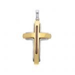 18k Cross with white gold details  (code S274492)