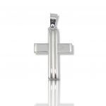 White gold cross k14 (code H1682)