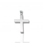 White gold cross k14  (code H1687)