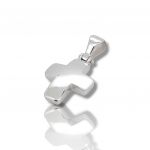 Croce in oro Bianco k14 (code H1811)