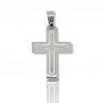 Croce in oro bianco k14 (code H1872)