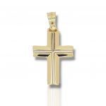 Croce in oro giallo k14 (code H1907)