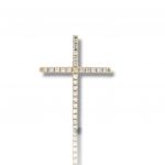 Golden cross k14 with zircon (code H2120)