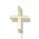 Polished yellow gold cross