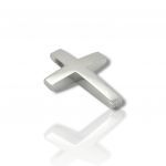 White gold cross k14  (code H2841)
