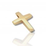 Yewllow gold cross k14  (code H2842)