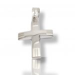 Croce in oro bianco k14 (code H1879)