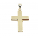 Χρυσός σταυρός κ14 ΜΑΤ (code H1694)