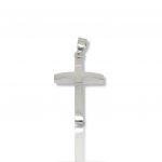 Croce in oro bianco k14 (code H1668)
