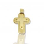 Croce in oro  giallo k18 (code H1664)