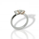 ¨Eliana΄΄ White gold TRILOGY ring k18 with 7 diamonds (code IBM39/59.60)