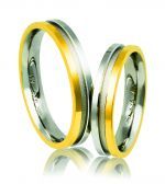 Fedi Nuziali in oro Giallo e oro Bianco 