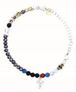 Bracciale Iesus in argento 925° (code AGI 1001/B-ZB)